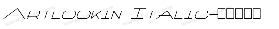Artlookin Italic字体转换